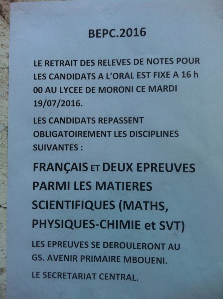 image Grogne contre les nouvelles mesures sur les épreuves du 2e groupe du BEPC